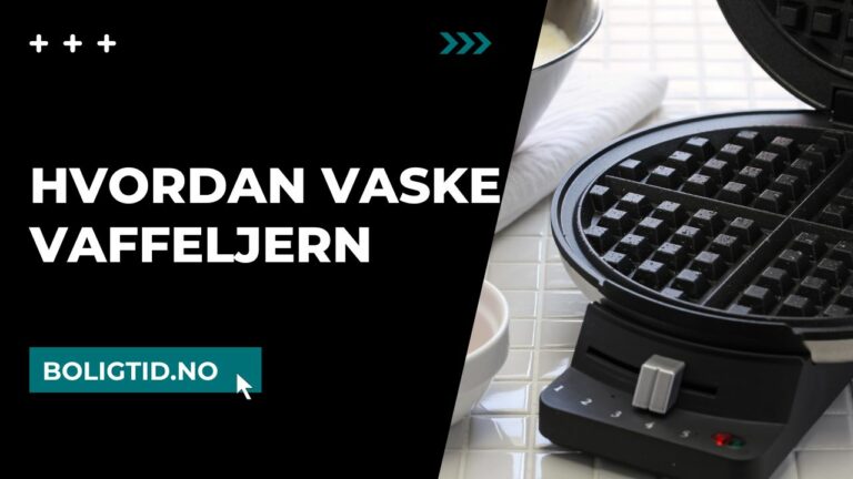 hvordan vaske vaffeljern