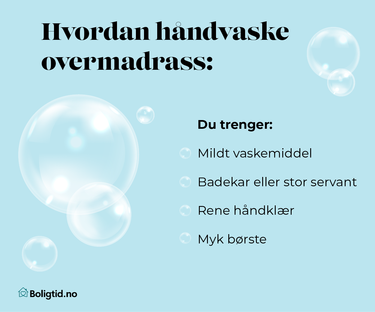 Hvordan vaske overmadrass