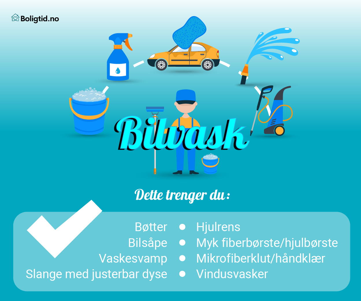 Dette trenger du til bilvask