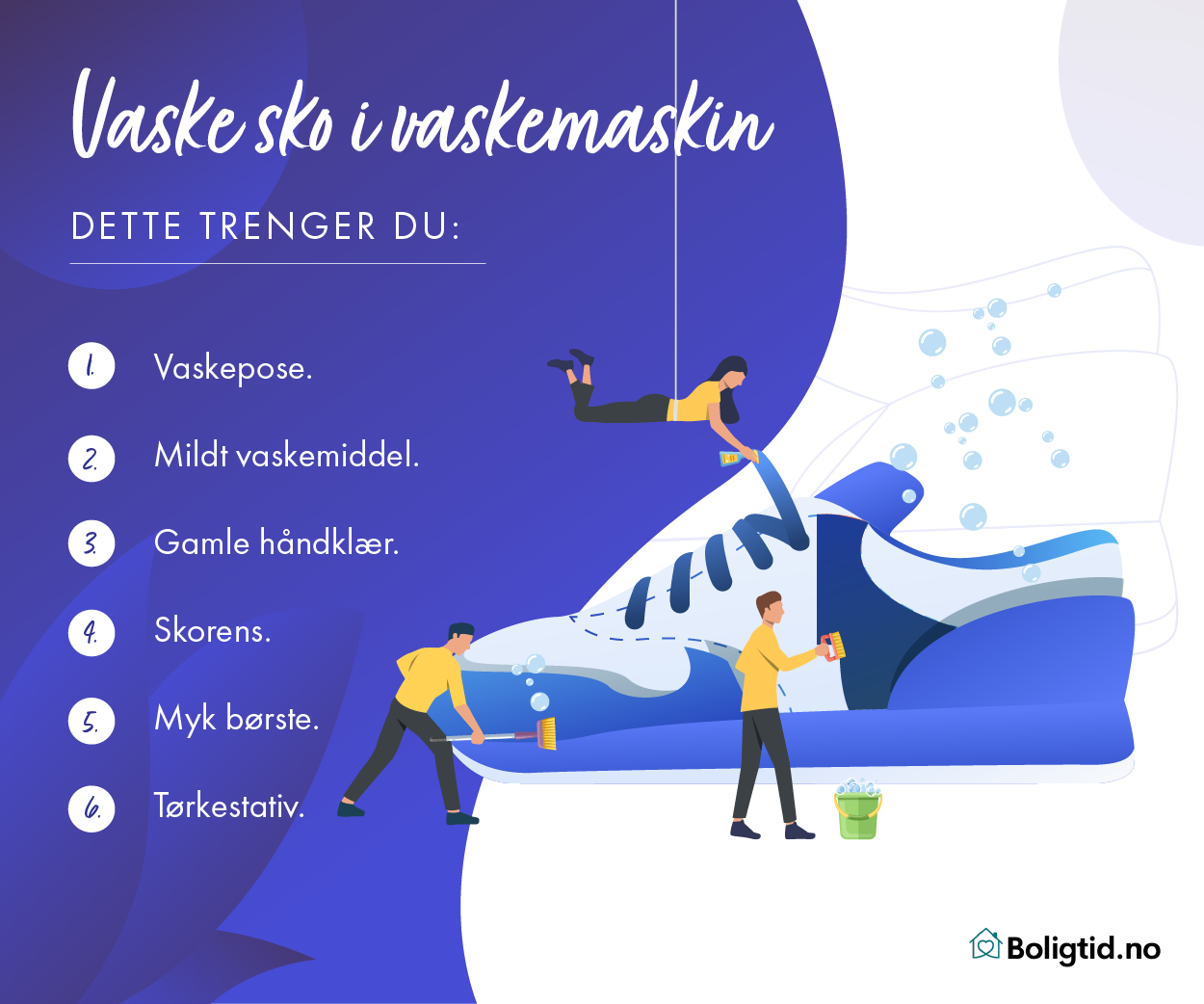 Hva trenger du for å vaske sko i vaskemaskin