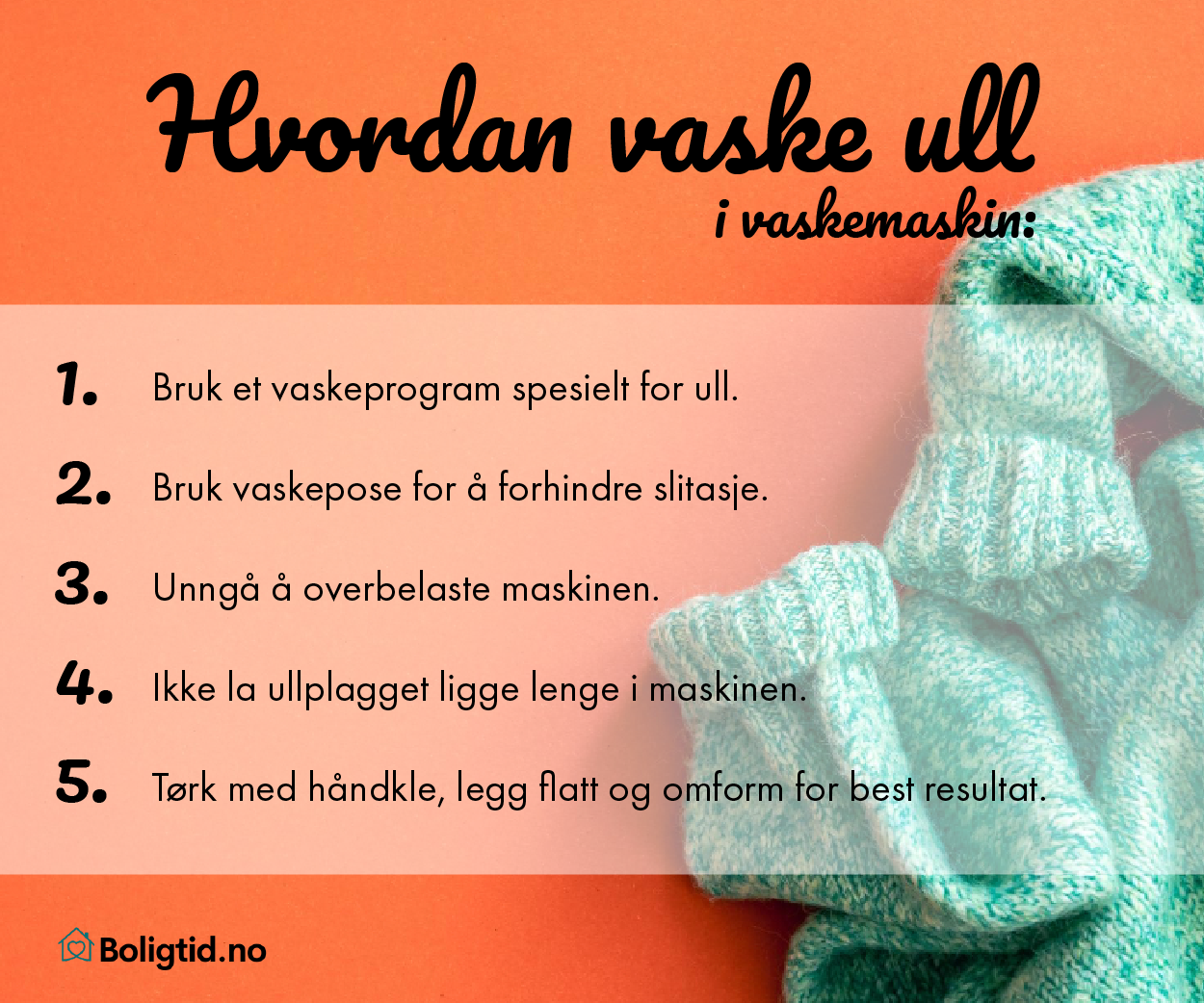 Hvordan vaske ull i vaskemaskin